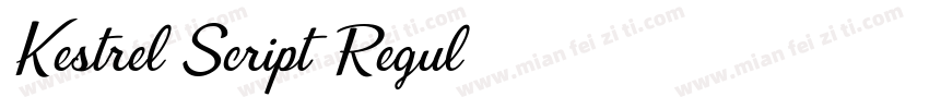 Kestrel Script Regul字体转换